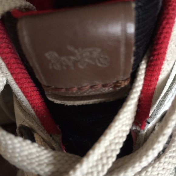 COACH LEATHER MULTICOLOR HIGH TOP SNEAKERS SIZE 7 - Picture 7 of 7